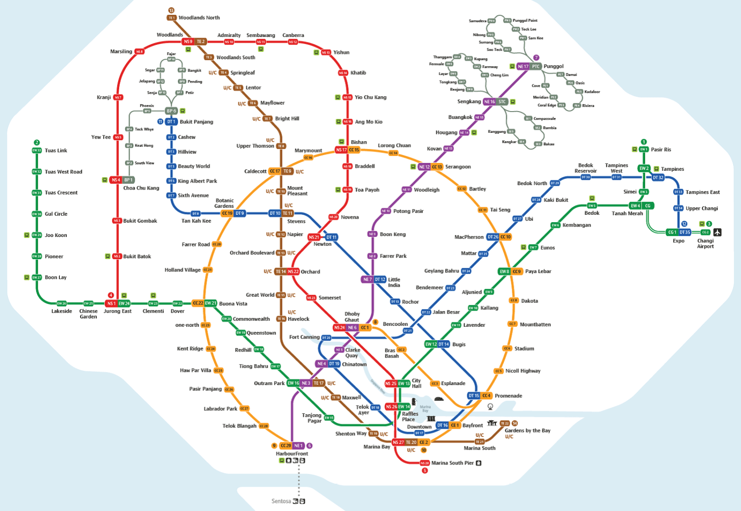New MRT map launched with Circle Line as focal point CNA